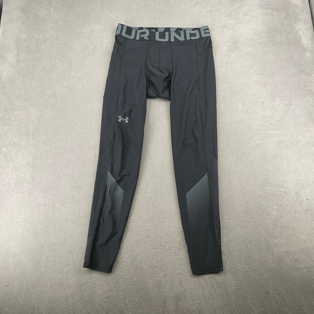 Under Armour HeatGear Mens Compression Black Training Tights Large